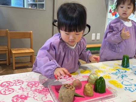 野菜スタンプ🥔
